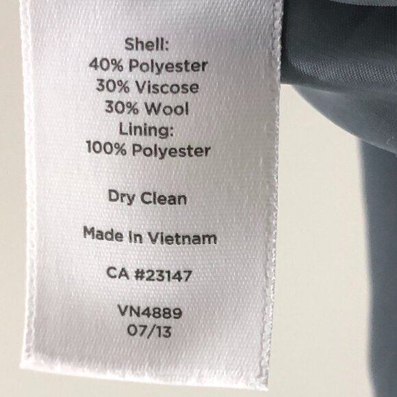 Talbots Tweed Wool Blend Pink & Gray Plaid Pencil Mini Skirt Size 16 WP - Picture 3 of 4